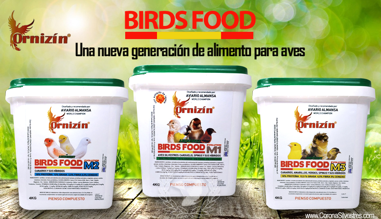 ORNIZIN Piensos Birds Food M1 M2 M3